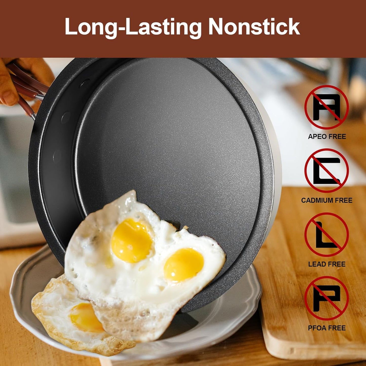 Camping Cookware Set (10-Piece) - Non-Stick Pot & Pan Kit with Cultery + Carry Bag