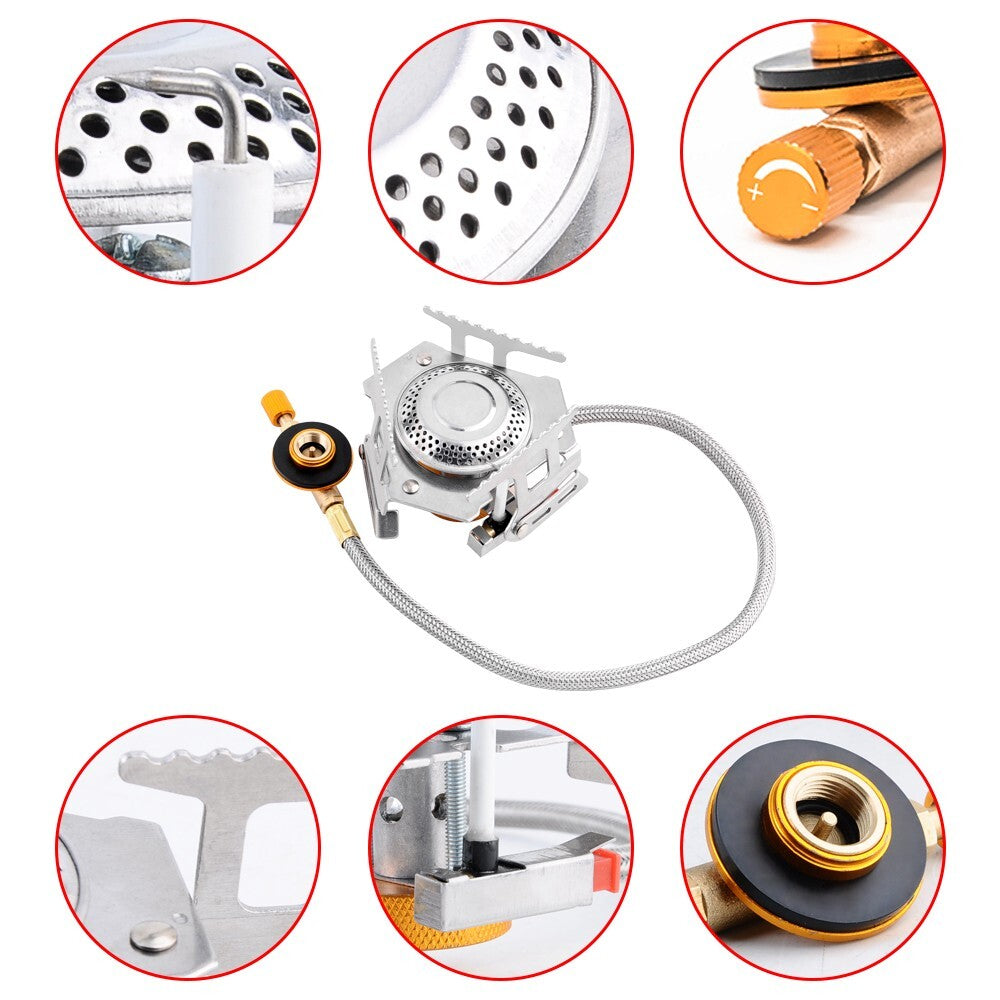 Portable Camping Gas Stove 3500W - Push Button Ignition