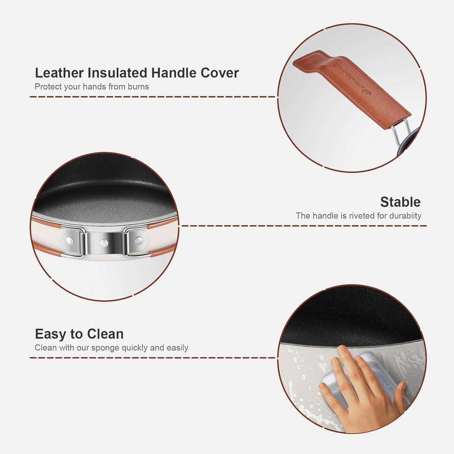 Camping Cookware Set (10-Piece) - Non-Stick Pot & Pan Kit with Cultery + Carry Bag