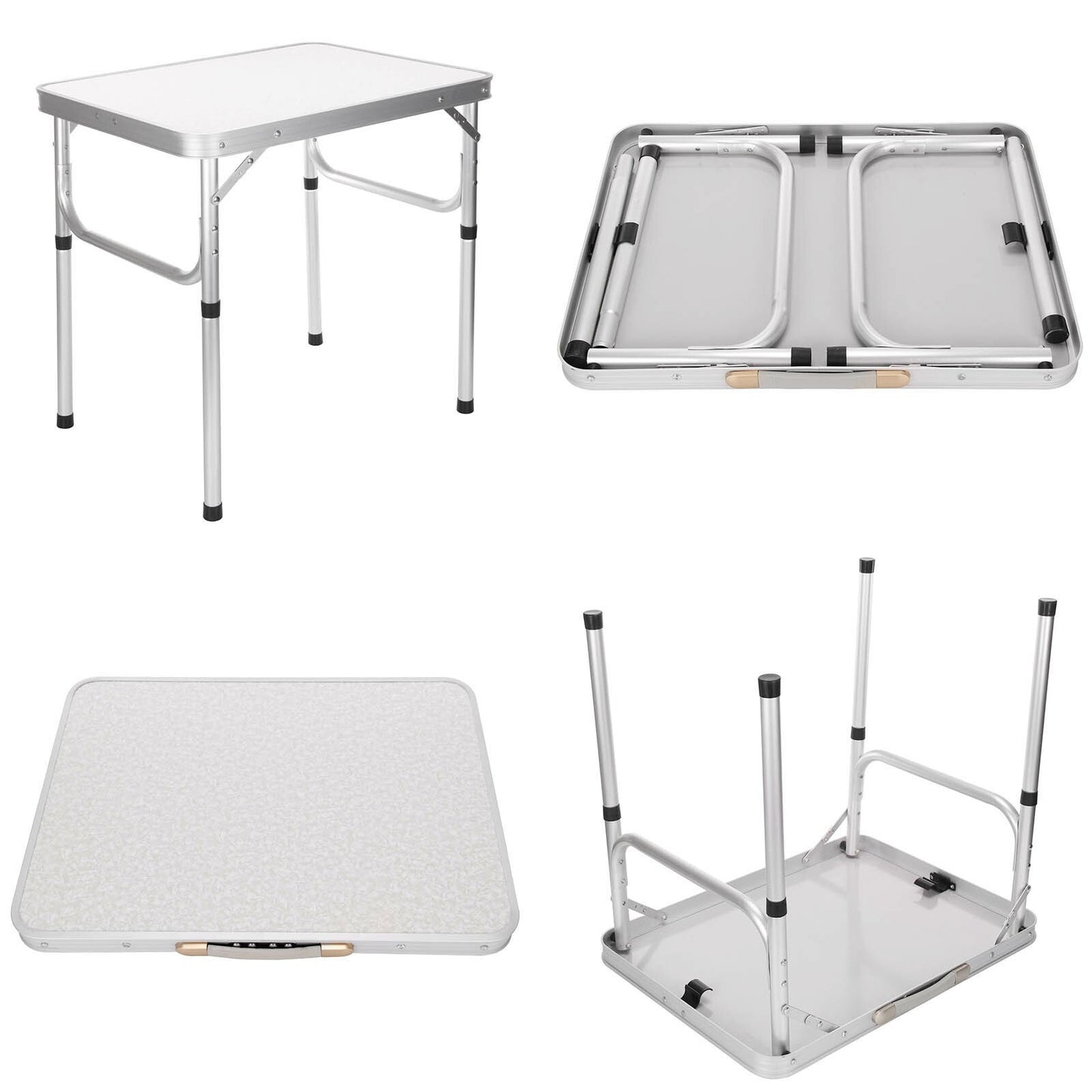 Portable Folding Camping Table Aluminium Carry BBQ Desk Kitchen Outdoor Picnic