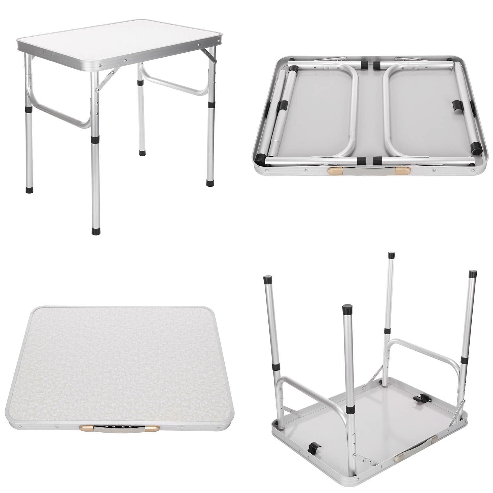 Portable Folding Camping Table Aluminium Carry BBQ Desk Kitchen Outdoor Picnic
