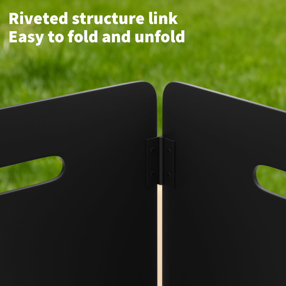 Camping Stove Windshield - Foldable Wind Shield for Gas Stove