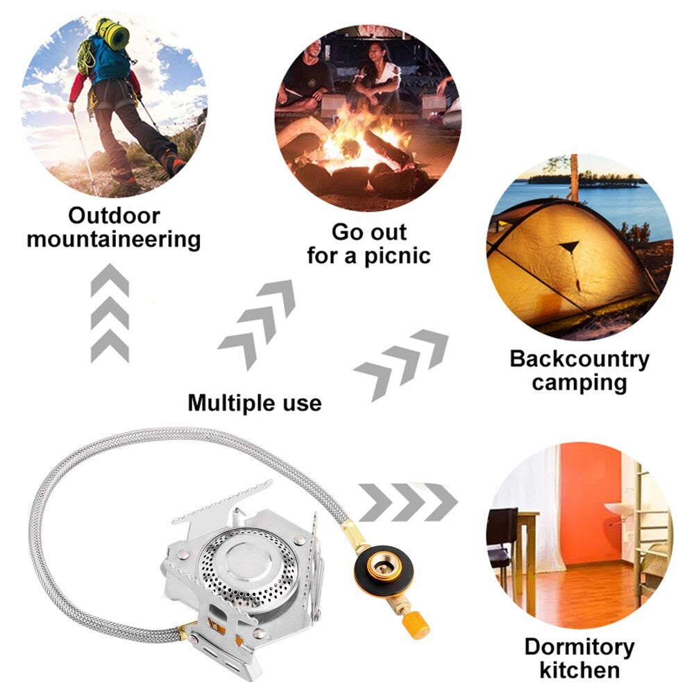 Portable Camping Gas Stove 3500W - Push Button Ignition