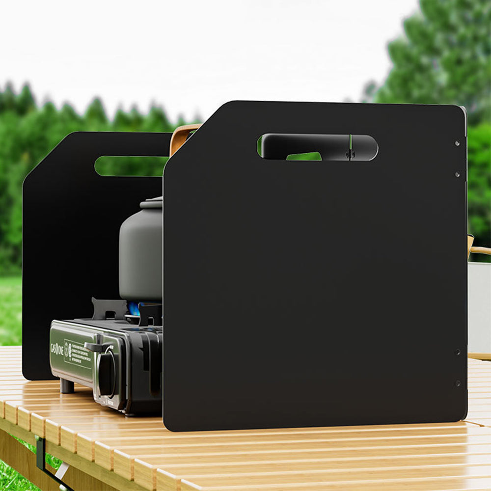 Camping Stove Windshield - Foldable Wind Shield for Gas Stove