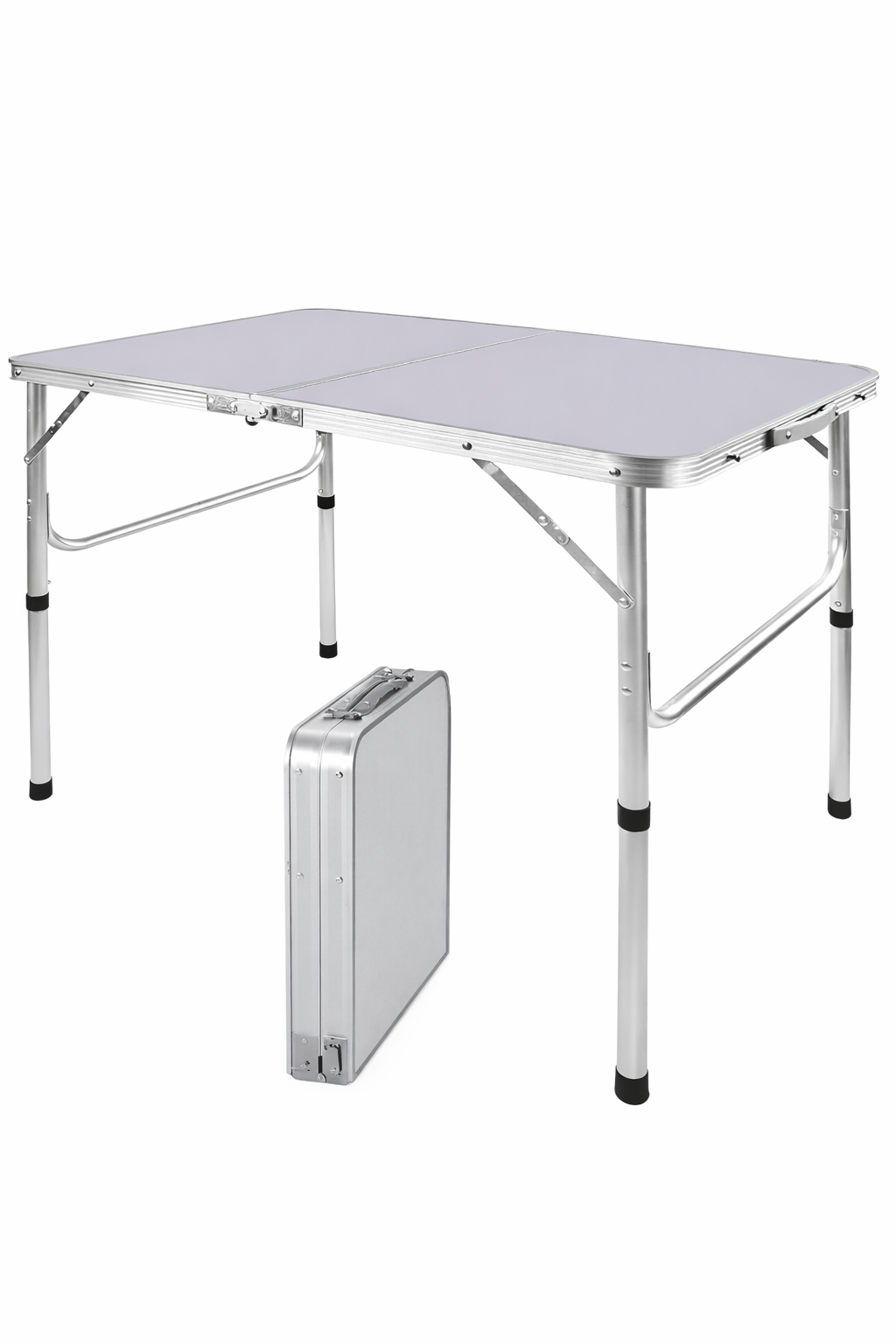 Medium Folding Aluminium Table - Stable, Spacious Design