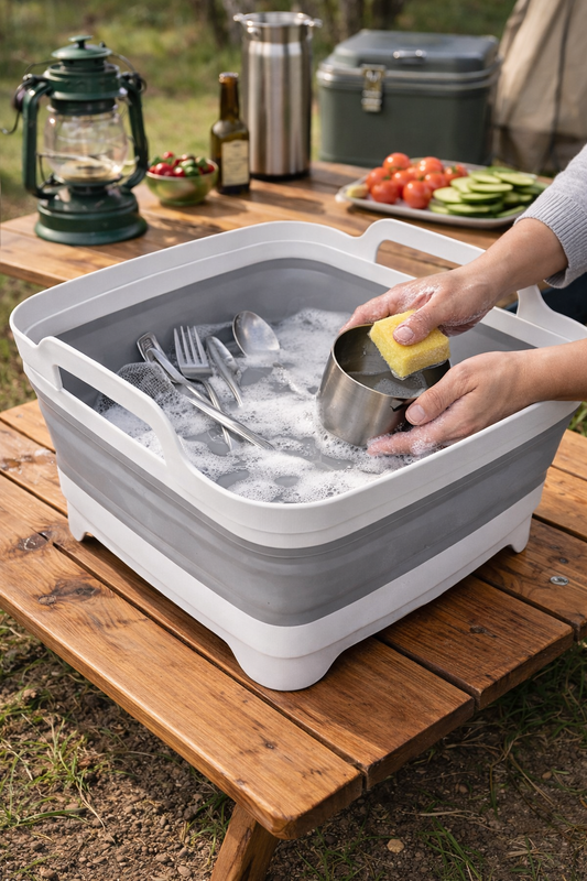 Foldable Camping Sink – Collapsible Wash Basin