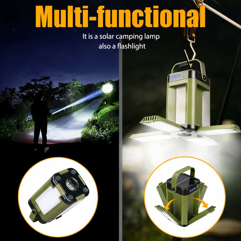 Solar Camping Lantern – Rechargeable LED Light